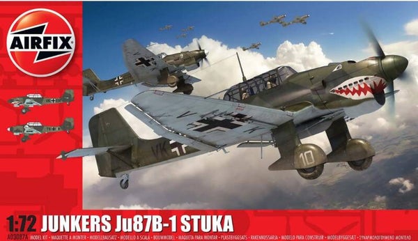 AIRFIX : REF : A03087A : 1:72 : AIRCRAFT KIT : German : JUNKERS : Ju87 B-1 ("Stuka")