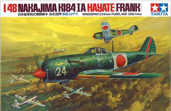 TAMIYA : REF : 61013 : 1:48 : AIRCRAFT SERIES KIT : JAPAN : Nakajima Hikōki Kabushiki Gaisha : KI-84-IA HAYATE (FRANK)