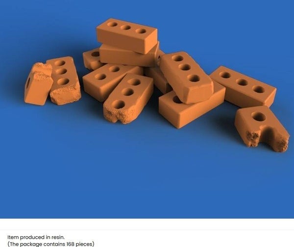 ROYAL MODEL : REF : 946 : 1:35 : DIORAMA ACCESSORY : Fired Bricks / Briques Cuites (N° 2)