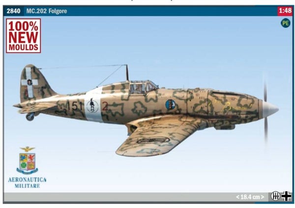 ITALERI : REF : 2840 : 1:48 : ITALY : Aeronautica Macchi S.p.A : MC.202 ("Folgore" / "Foudre")