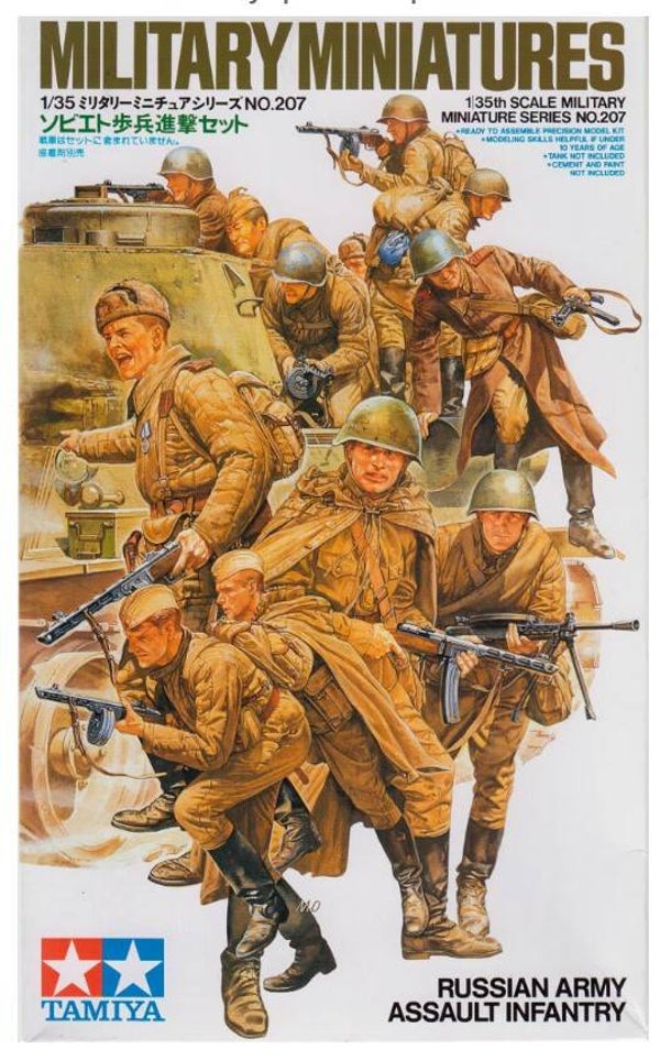 TAMIYA : REF : 35207 : 1:35 : SOVIET : Russian Army Assault Infantry (WWII) (12 Fig.)