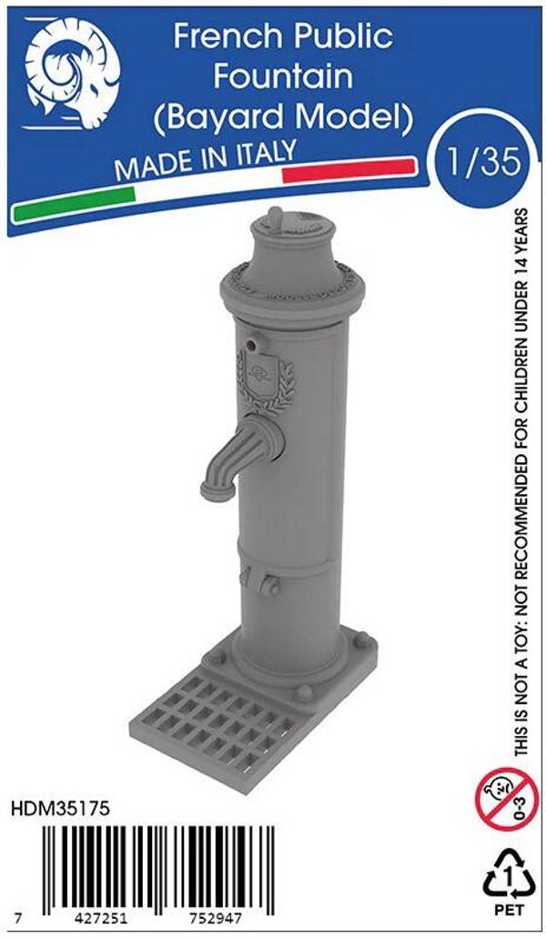HD MODELS : REF : HDM35175 : 1:35 : DIORAMA ACCESSORY : French Public Fountain (Bayard) / Fontaine Publique Française (Bayard)