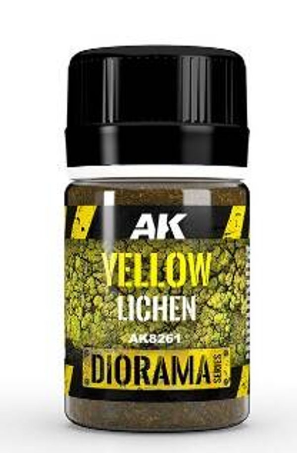 AK INTERACTIVE : REF : AK8261 : FOR DIORAMA : VEGETATION : YELLOW LICHEN / LICHEN JAUNE