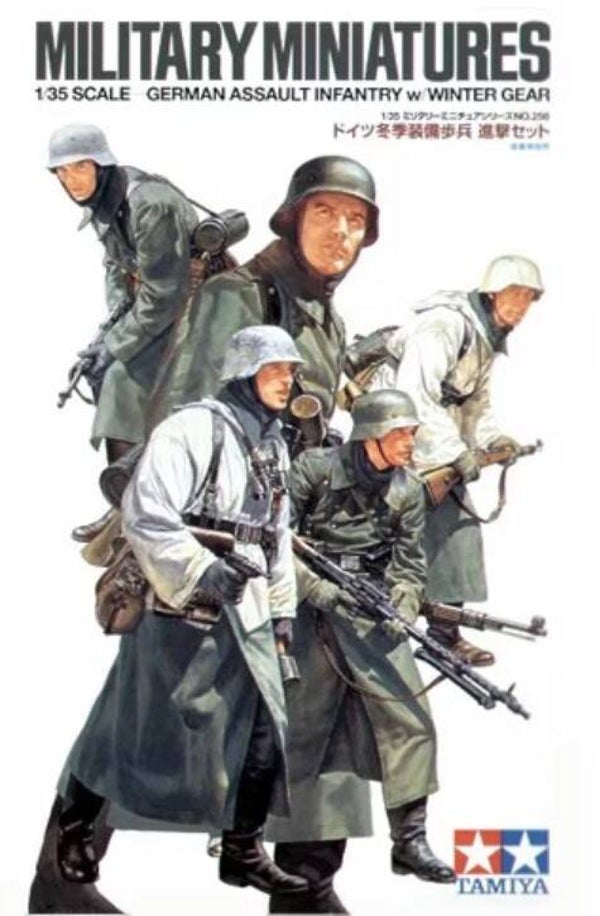 TAMIYA : REF : 35256 : 1:35 : German Assault Infantry WWII with Winter Gear (5 Fig.)