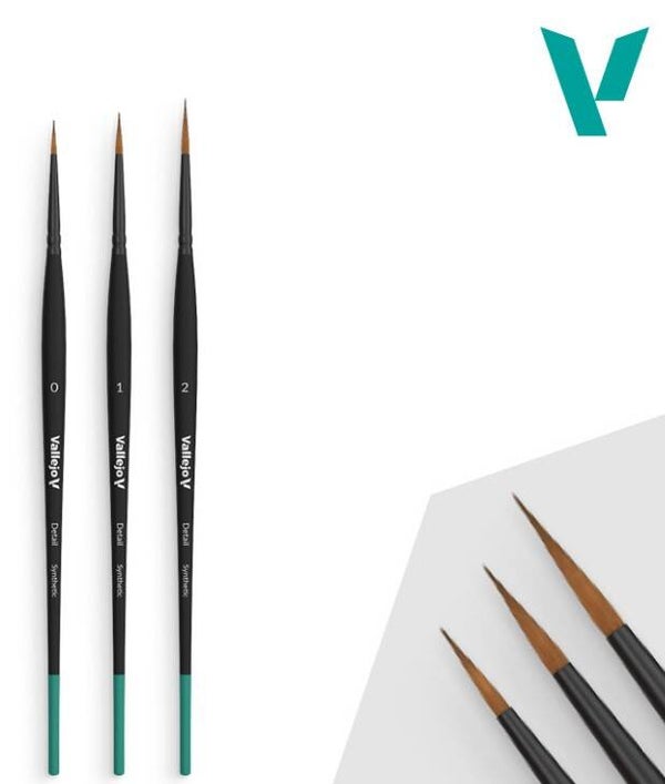 VALLEJO : BRUSH : REF : VALB02991 : DETAIL SET : Design Set : 0 - 1 - 2  (Synthetic)