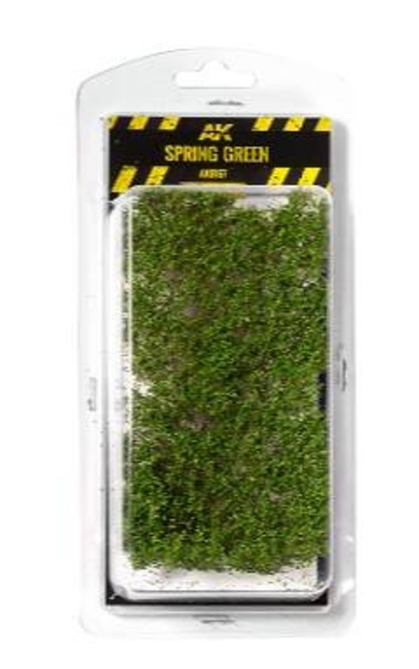 AK INTERACTIVE : REF : AK8167 : FOR DIORAMA : VEGETATION : SPRING GREEN SHRUBBERIES / ARBUSTES VERTS DE PRINTEMPS