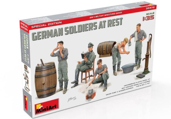 MINIART : REF : MINIART 35378 : 1:35 : German Soldiers at Rest (SPECIAL EDITION) (5.Fig)