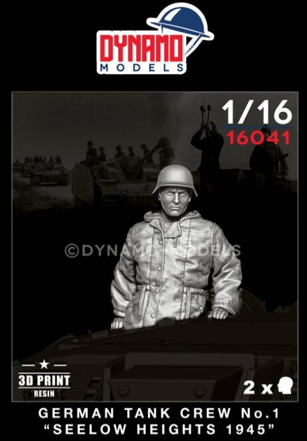 DYNAMO MODELS : REF : DYM-16041 : 1/16 ! FIG : German : Tank Commander ‘’ Seelowe Heights 1945 ‘’ (WWII)