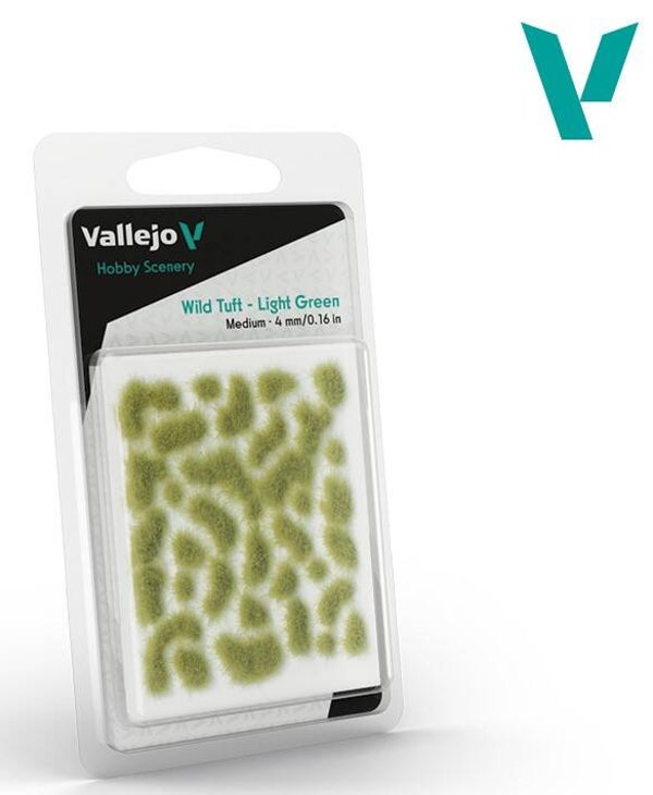 VALLEJO : REF : SC407 : 1:35 : FOR DIORAMA : SCENERY : PLANT / TREE : Wild Tuft – Light Green