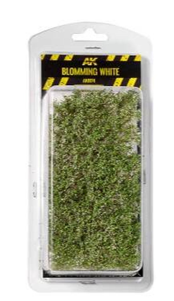 AK INTERACTIVE : REF : AK8174 : FOR DIORAMA : VEGETATION : BLOMMING WHITE SHRUBBERIES / ARBUSTES BLANCS EN FLEURS