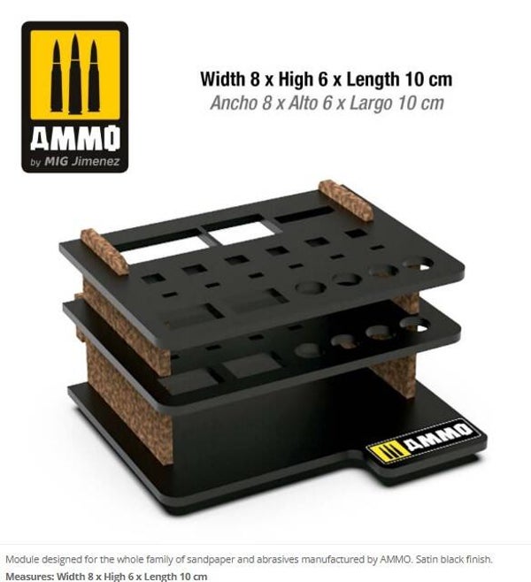 AMMO BY MIG J. : REF : A.MIG-8872 : MODULAR SYSTEM WORKSHOP SERIE : Sandpaper Section