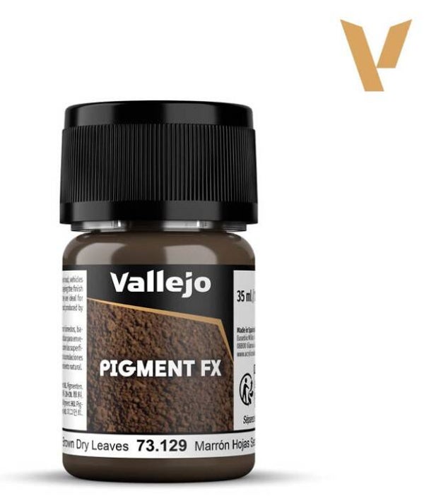 VALLEJO : REF : 73129 : PIGMENT : FX SERIE : Brown Dry Leaves / Feuilles Brunes et Sèches (35 ML)