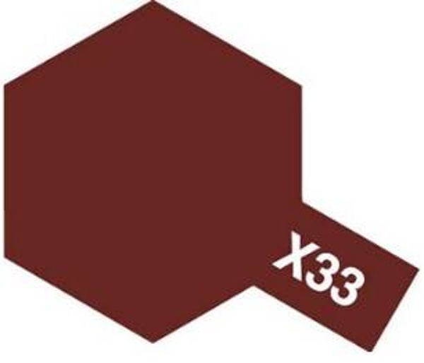 TAMIYA : COLOR : REF : 81533 : ACRYLIC PAINT : X SERIE (TRANSPARENT) MINI 10 ML : X-33 BRONZE