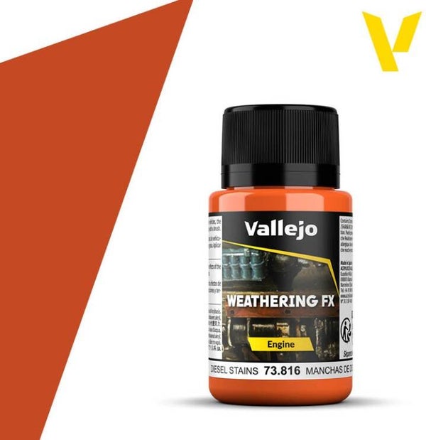 VALLEJO : REF : 73816 : WEATHERING FX SERIE : Diesel Stains (40 ml)