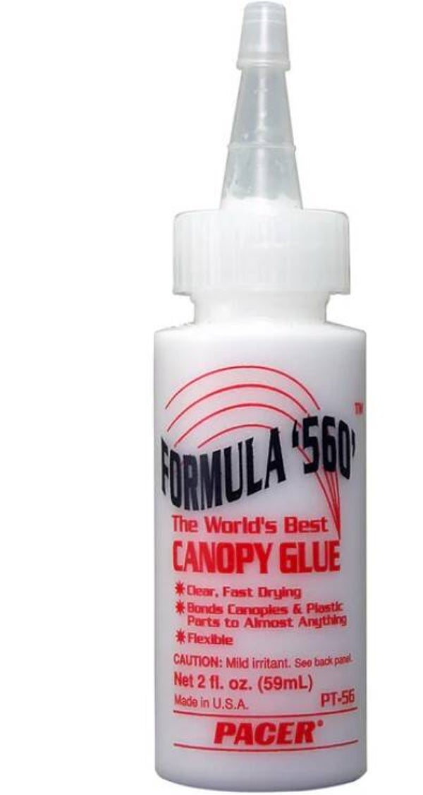 ZAP : REF : ZAPPT56 : ZAP Canopy Glue 2oz (59 ml) ("Canopy Glue" / "Colle pour Verrieres, Vitres, etc.)