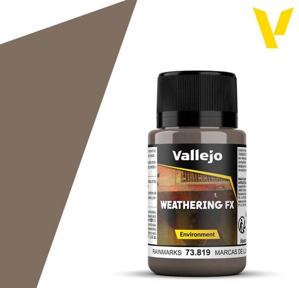 VALLEJO : REF : 73819 : WEATHERING FX SERIE : Rain Marks (40 ml)