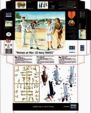 MASTER BOX LTD : REF : MB3556 : 1:35 : Women at War : US Navy Waves (Modellfan Prize !) (4 Fig.)