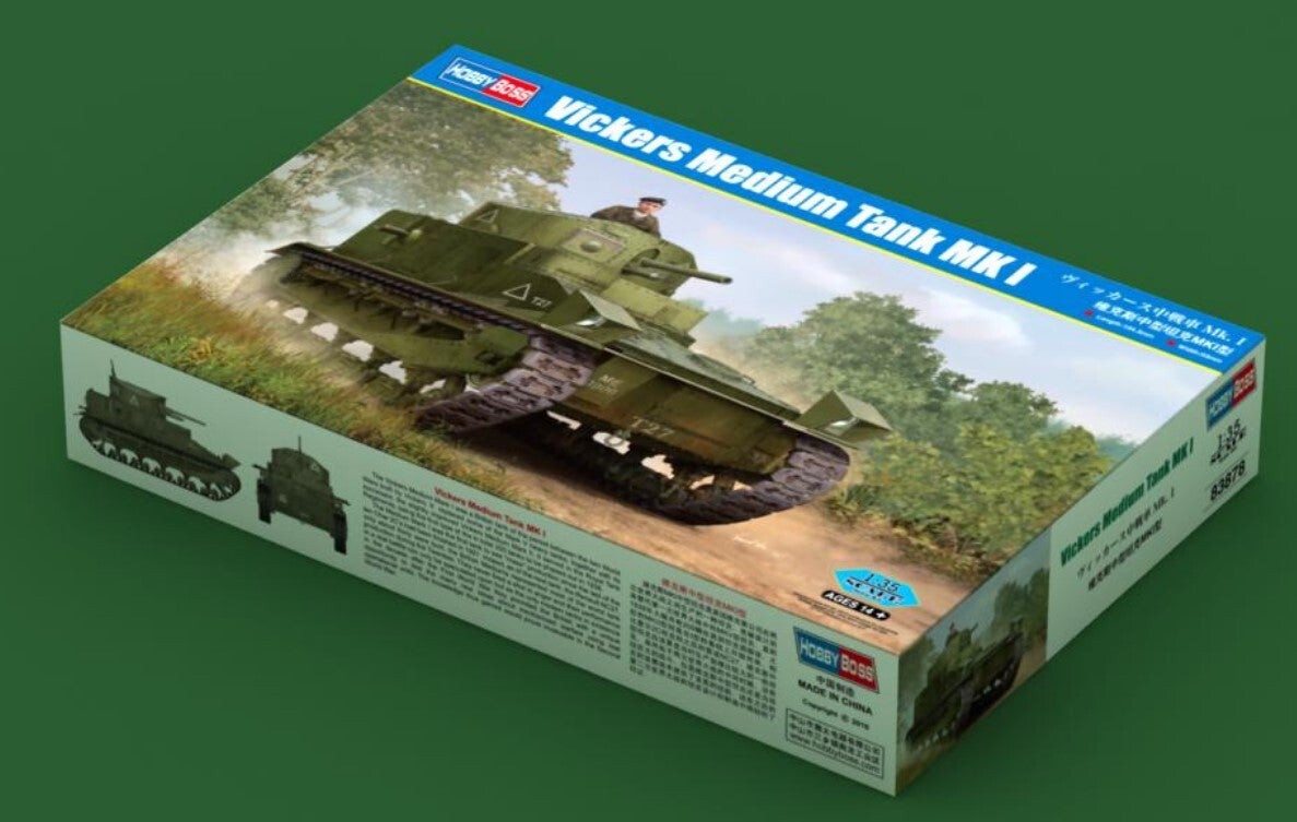 HOBBY BOSS : REF : 83878 : 1:35 : UK : Vickers Medium Tank Mk I (1921-1925) (Inter War Period)
