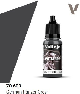 VALLEJO : REF : 70603 : PRIMER : German Panzer Grey / Gris Panzer Allemand (18 ml)
