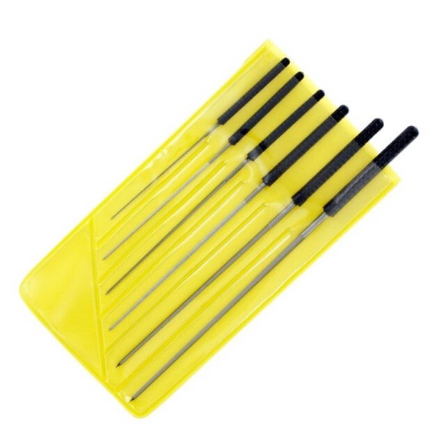 MODELCRAFT : REF : PBR2194 : MATERIAL : 6 Pce Precision Cutting Broach Set (0.6 - 2.0mm) (Jeu de 6 alésoirs de coupe de précision)
