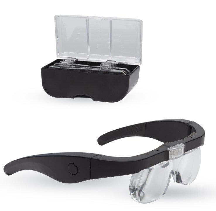 SHESTO : (LIGHTCRAFT) : REF : LC1790USB : HEADBAND MAGNIFIER (LOUPE SERRE-TETE) : Kit LED with 4 Lens (USB !)