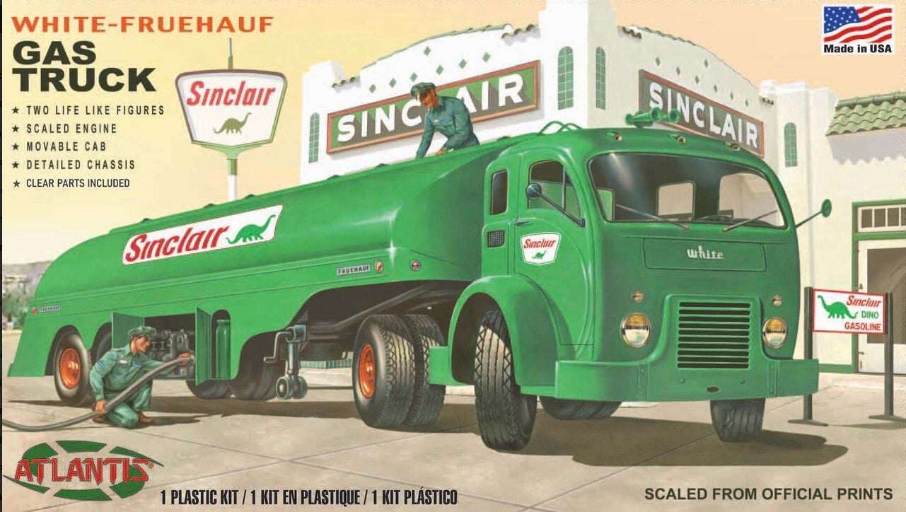 ATLANTIS : REF : H1402 : 1:48 : US : White-Fruehauf Gasoline Truck (Sinclair Dino Gasoline)