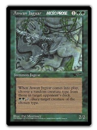 Magic : The Gathering (MTG) : OVERSIZED 6 X 9 PROMO : Aswan Jaguar (SPLD+)