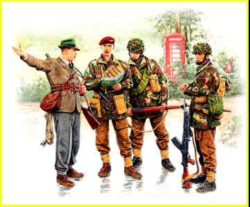 MASTER BOX LTD : REF : MB3533 : 1:35 : British Paratroopers 1944 (Kit N 1) (4 Fig.)