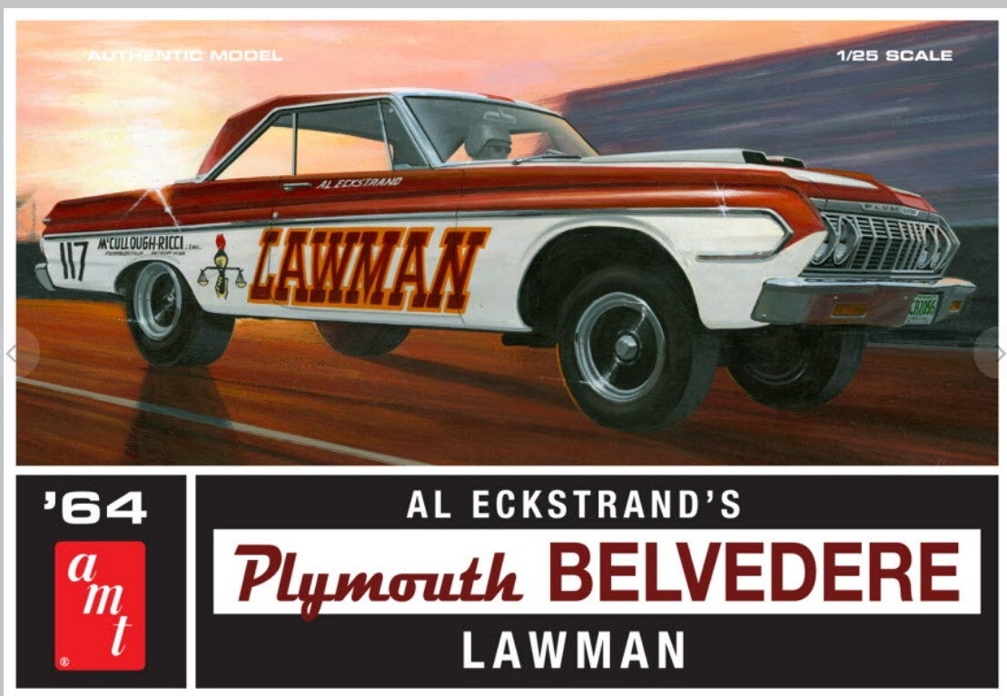 AMT : REF : AMT 986 : 1:25 : US : PLYMOUTH (CHRYSLER) : Plymouth Belvedere Lawman Super Boss (Al Eckstrand´s Lawman Version) (1964)