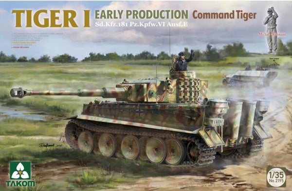 TAKOM : REF : 2195 : 1:35 : German : Tiger I (Sd.Kfz. 181 Pz.Kpfw. VI Ausf. E) (Early Production Command Tiger)