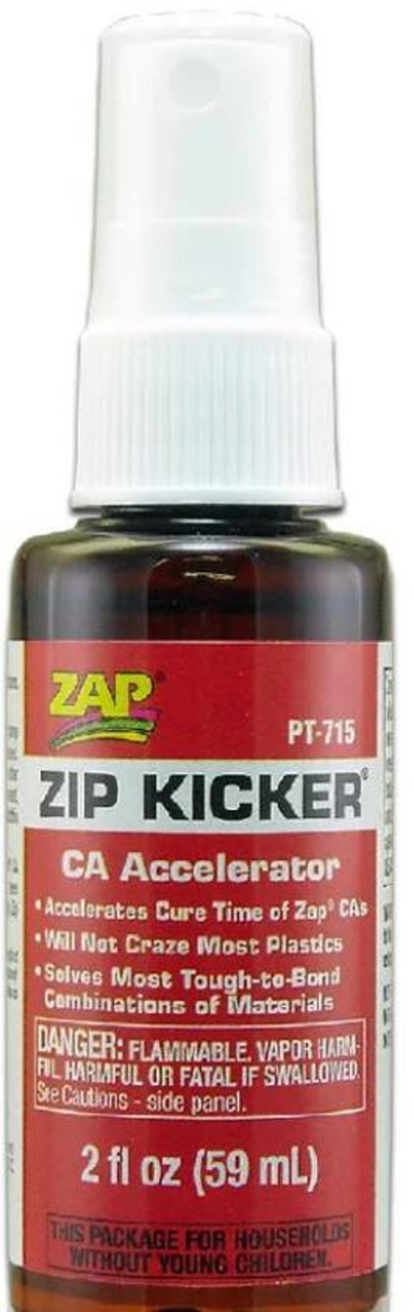 ZAP : REF : ZAPPT715 : ZAP Zip Kicker POMP 2oz (59 ml) ("Drying Accelerator" / "Accélérateur de Séchage) (Petite Pompe)