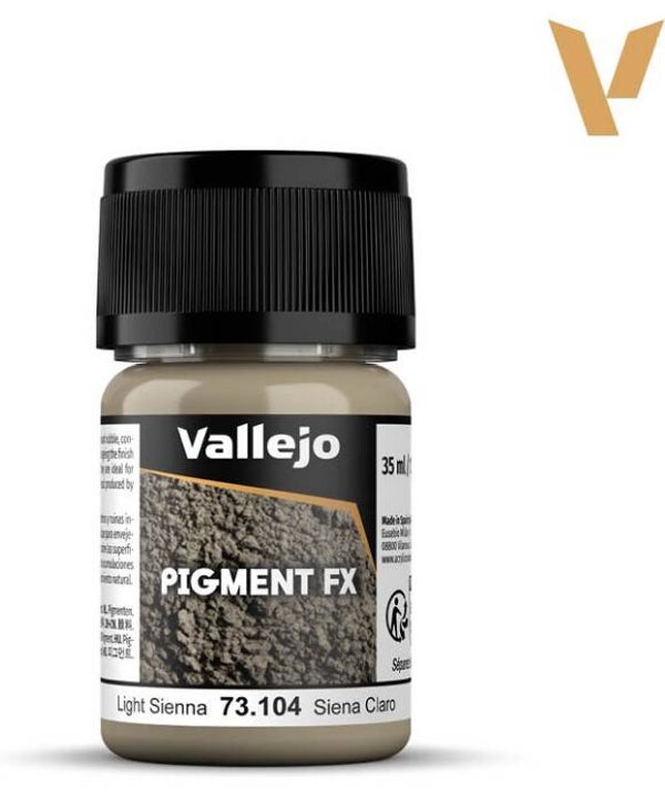 VALLEJO : REF : 73104 : PIGMENT : FX SERIE : Light Sienna / Sienne Claire (35 ML)
