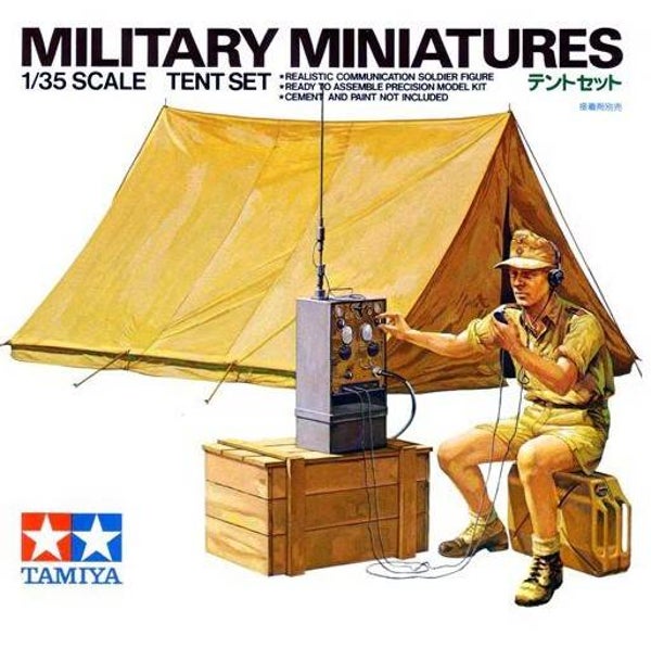 TAMIYA : REF : 35074 : 1:35 : German Tent Set (DAK) (1 Fig. & Equipment)