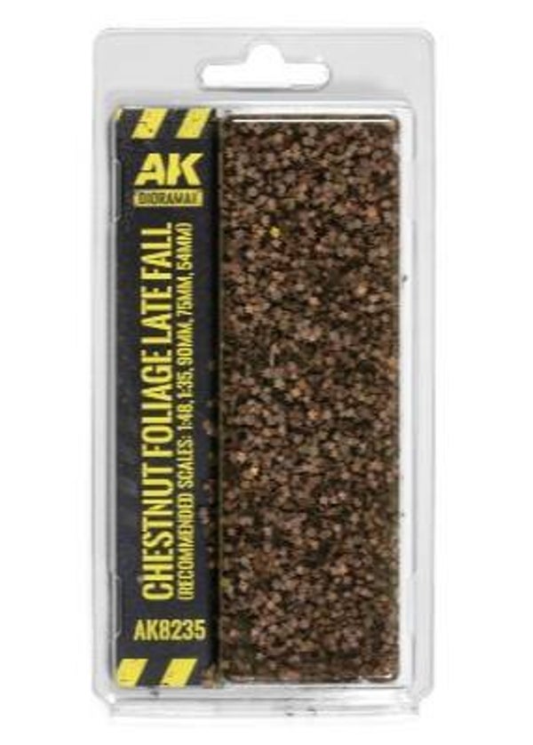 AK INTERACTIVE : REF : AK8235 : FOR DIORAMA : VEGETATION : CHESTNUT FOLIAGE LATE FALL / FEUILLAGE DE CHATAIGNIER EN FIN D'AUTOMNE