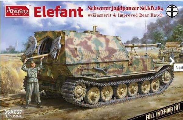 AMUSING HOBBY : REF : 35A057 : 1:35 : German Elefant SD.KFZ. 184 (With Zimmerit (FULL INTERIOR))