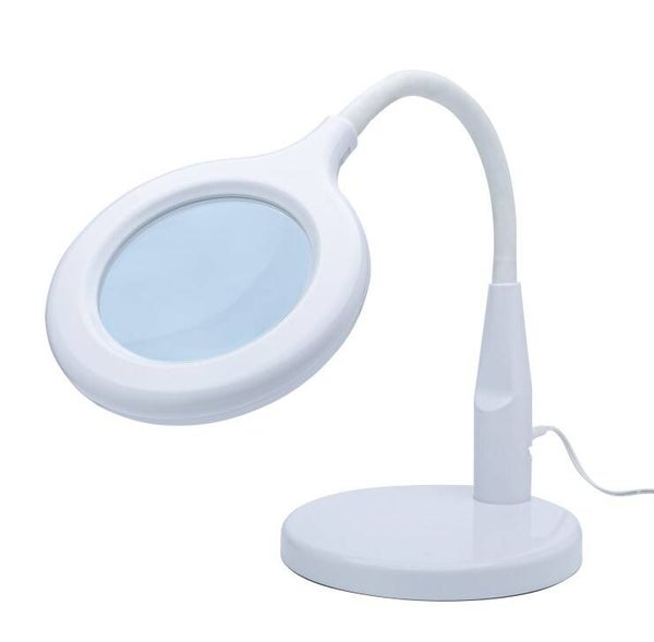 SHESTO (LIGHTCRAFT) : REF : LC8080USB : MATERIAL : LAMP : Compact LED Desk Magnifier Lamp / Lampe Loupe de Bureau LED Compacte