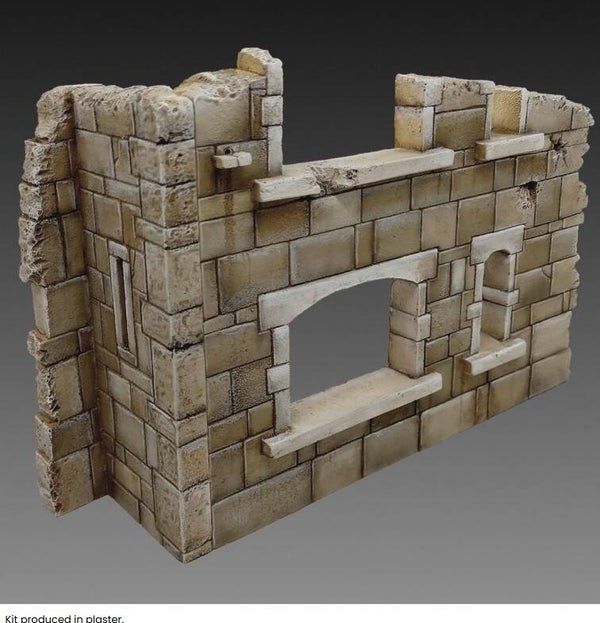 ROYAL MODEL : REF : 927 : 1:35 : SCENERY FOR DIORAMA : Ruined Building Section / Section de Bâtiment en Ruine