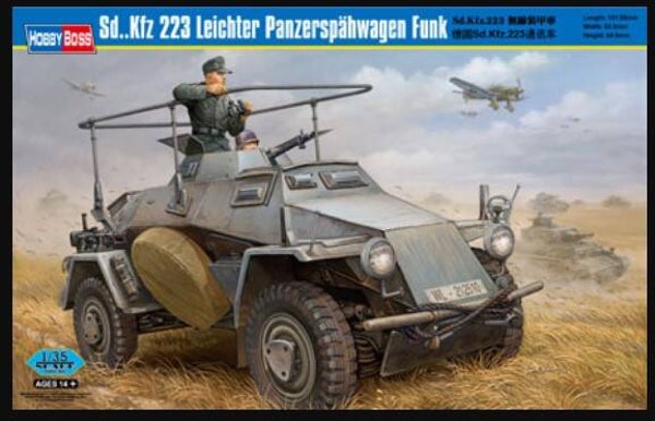 HOBBY BOSS : REF : 82443 : 1:35 : German Sd.Kfz. 223 Leichter Panzerspahwagen Funk (Véhicule de Reconnaissance Léger)
