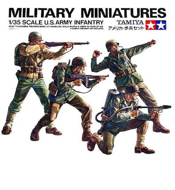 TAMIYA : REF : 35013 : 1:35 : US : Army Infantry (WWII) (4 Fig.)
