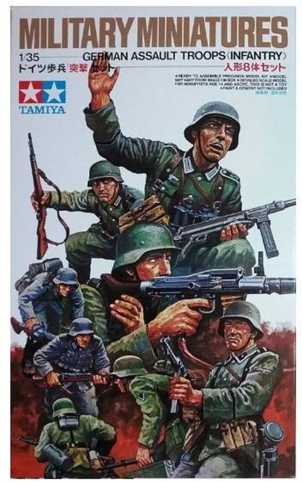 TAMIYA : REF : 35030 : 1:35 : German : Assault Troops (WWII) (Infantry) (8 Fig.)
