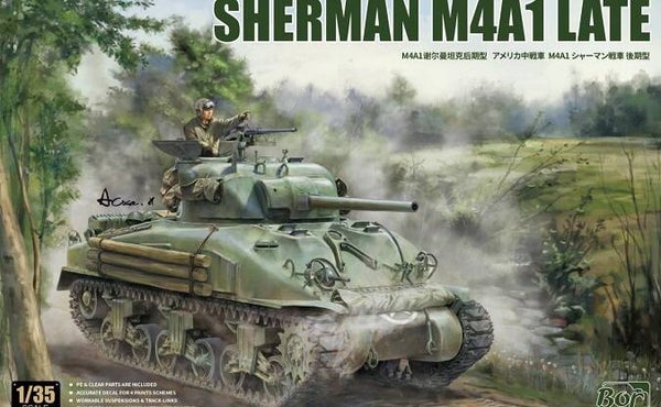 BORDER MODEL : BT-056 : 1/35 : Sherman M4A1 late / Sherman M4A1 tardif