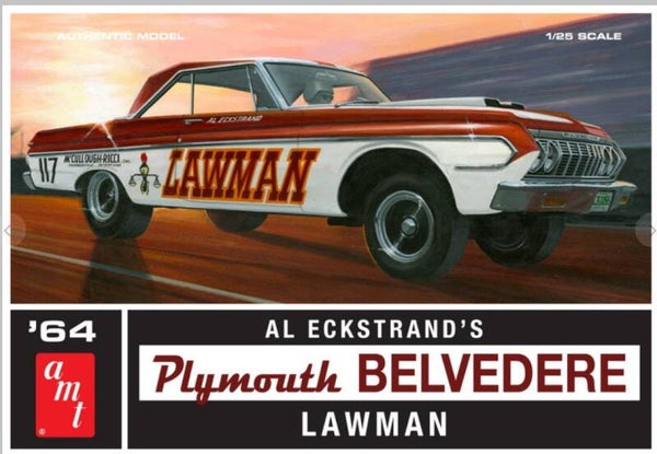 AMT : REF : AMT 986 : 1:25 : US : PLYMOUTH (CHRYSLER) : Plymouth Belvedere Lawman Super Boss (Al Eckstrand´s Lawman Version) (1964)