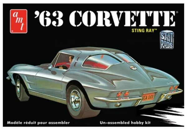 AMT : REF : AMT 861 : 1:25 : US : CHEVROLET : Chevy Corvette C2 (2nd Generation) (1963)