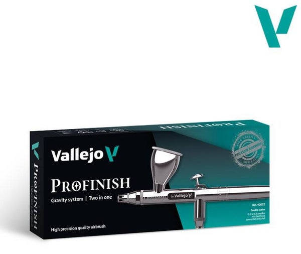 VALLEJO : REF : 90002 : AIRBRUSH / AEROGRAPHE : PROFINISH By Vallejo, Gravity System, Two in One