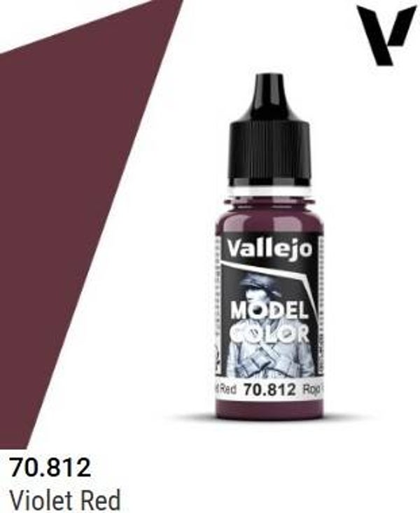 VALLEJO : REF : 70812 : MODEL COLOR SERIE : Violet Red / Rouge Violet (18 ml)