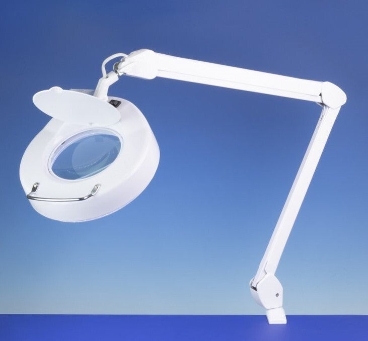 SHESTO : (LIGHTCRAFT) : REF : LC8064LED : MATERIAL : LAMP : Classic LED Magnifier Lamp (Lampe Loupe LED Classique)