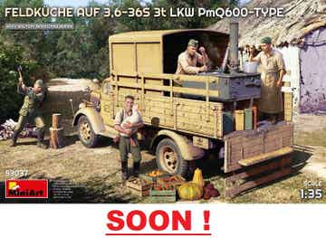 MINIART : REF : MINIART53037 : 1:35 : German Feldküche AUF 3,6-36S 3t LKW PmQ600-TYPE