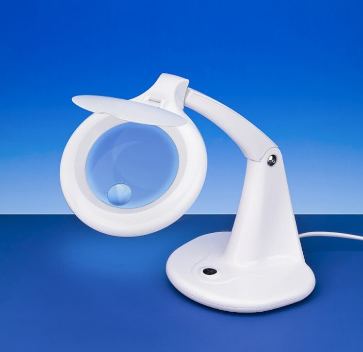 SHESTO : (LIGHTCRAFT) : REF : LC8093LED : MATERIAL : LAMP : Lightcraft LED Table Magnifier Lamp (Lampe Loupe de Table LED)