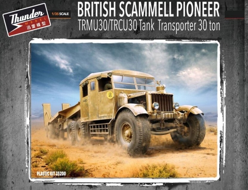 THUNDER MODEL : REF : 35200 : 1:35 : UK : Scammell : Pioneer TRMU30 / TRCU30 Tank Transporter 30t