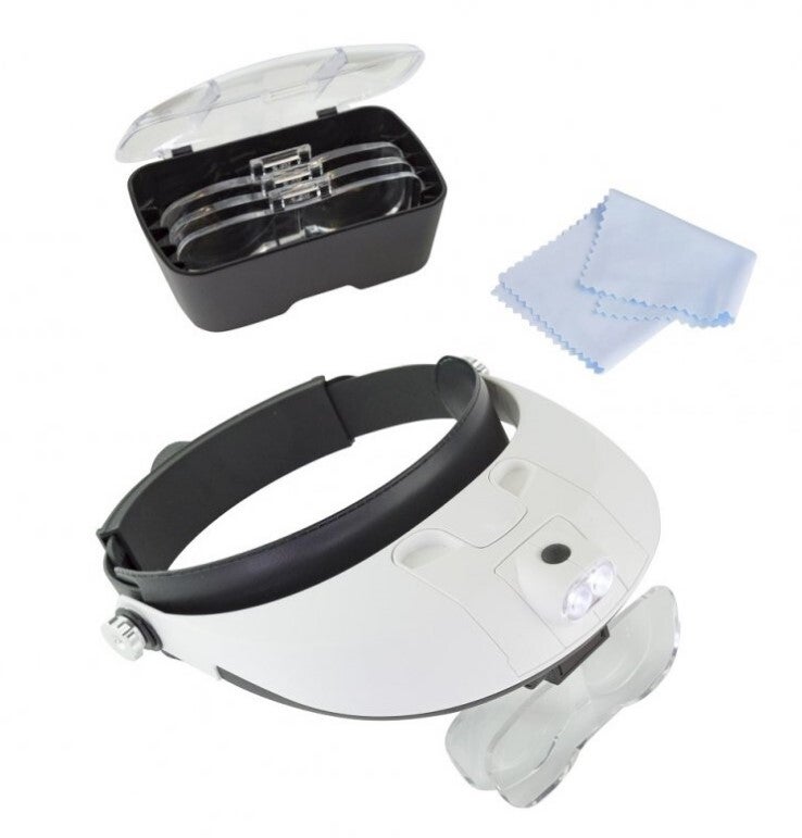SHESTO : (LIGHTCRAFT) : REF : LC1766 : HEADBAND MAGNIFIER (LOUPE SERRE-TETE) : Kit Pro LED